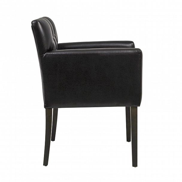 Кресло Денди, экокожа Boston Elite coffee, венге - Вид 3