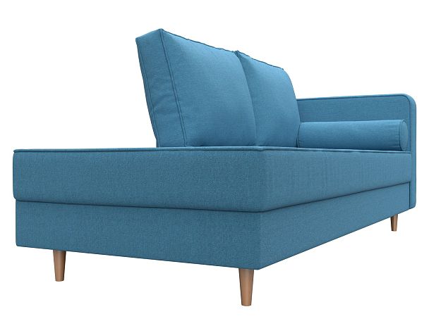 Кушетка Прайм правая Рогожка голубой - Вид 3