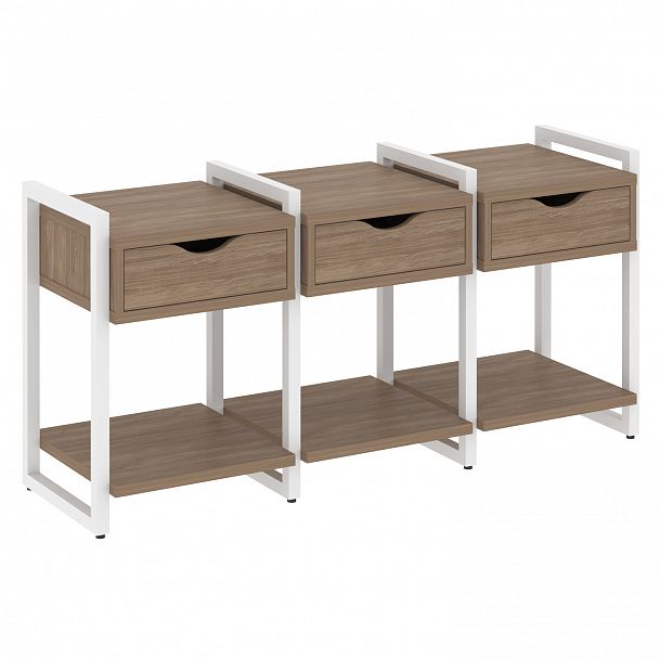 Тумба на опорах наборная "Loft" VR.L-TN-4.O дуб аризона/белый - Вид 1