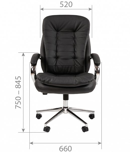 Кресло CHAIRMAN 795, натуральная кожа/экокожа, белый - Вид 5