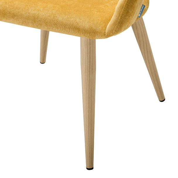 Кресло Hugs желтый/нат.дуб - Вид 7