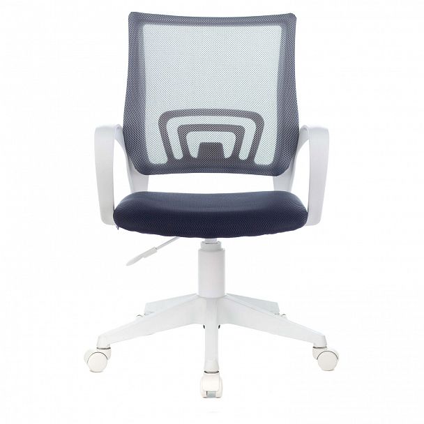 Кресло BRABIX "Fly MG-396W", с подлокотниками, пластик белый, сетка, темно-серое, 532400, MG-396W_532400 - Вид 5