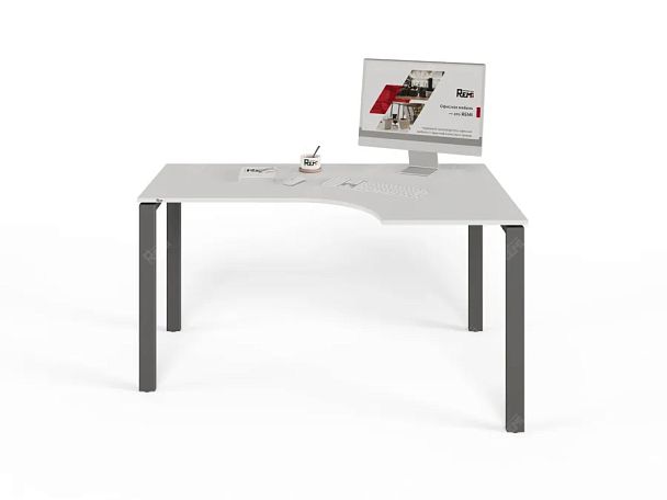 ЛАЙТ / LIGHT RLG016-12x9R Угловой стол 140x90x75 Белый - Вид 3