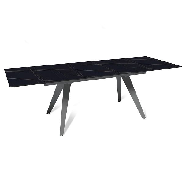 Стол раскладной Rhein (160+40+40), керамика матовая Black gold - Вид 4