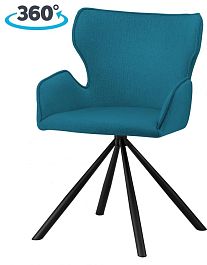 Стул на металлокаркасе поворотный Тантос Изумрудный / черный - Фото предпросмотра