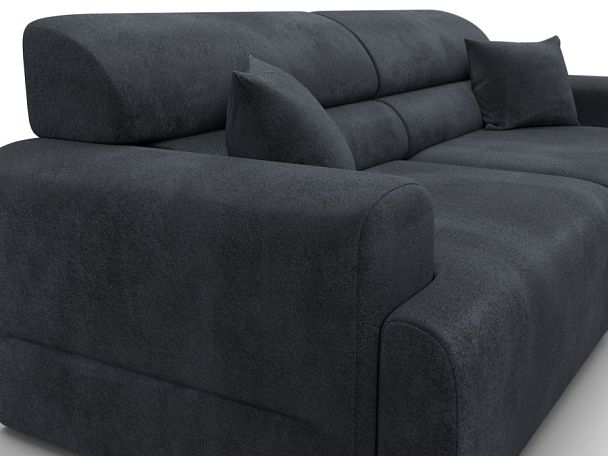 Диван прямой Лига-109 НПБ Велюр серый - Вид 4