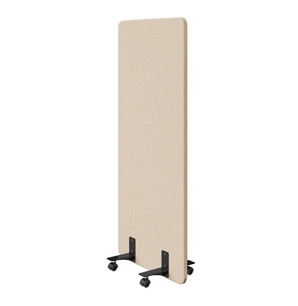 Муви Перегородка на колесах 80/180 арт.mv-80/180 кат.2 рогожка Sweet Sweet cream бежевый "Шумопоглащающие офисные мобильные перегородки Муви"  ТК-002920003541 бежевый - Вид 1
