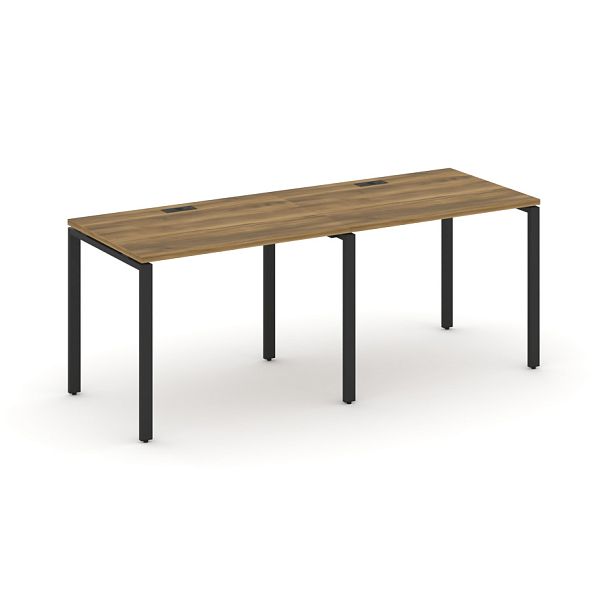 Concept Рабочая станция 2 места CN.ORS-001 Сандал Янтарный/Металл Черный 1960*720*750 - Вид 1