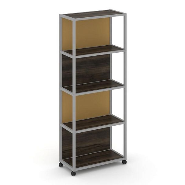 Shelf Mobile Стеллаж 5 уровней 1 секция VR.LT-STK-504.12 Дуб Мали/Металл Серый/W-31 1200*400*2000 - Вид 2