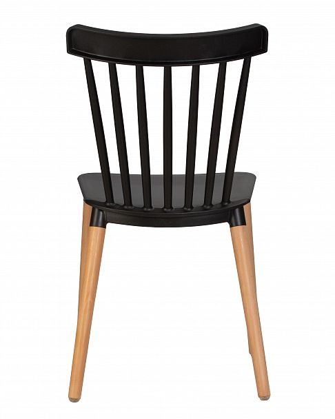 Стул обеденный DOBRIN THEO (ножки светлый бук, цвет черный (B-03)) - Вид 5
