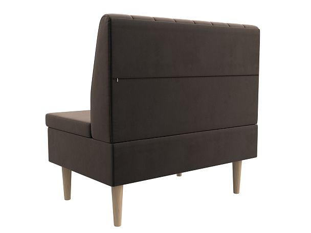 Диван прямой Мини Велюр коричневый - Вид 5