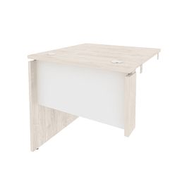 Onix Стол-приставка левый к опорным элементам O.SPR-0.8 (L) Денвер светлый/Белый бриллиант 780*800*750 - Фото предпросмотра