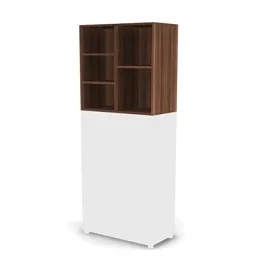 EUROPE/ЕВРОПА RE161-79х40 Антресоль широкая, З/С ХДФ 798x404x771 Орех Вармия - Фото предпросмотра