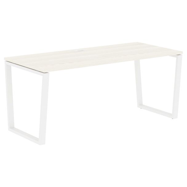 Стол прямой EVST 1780 Ясень Траун/Белый 1760х800х750 EDIS - Вид 1