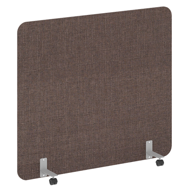 R-line soft Перегородка на металлических опорах, на роликах AP.R-160-140 Romeo 04/Серый металл 1600*18*1400 - Вид 1