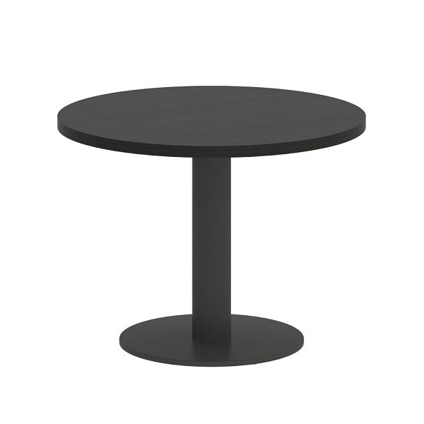 Home Office Стол журнальный круглый VR.SP-5-60.1G Суар тёмный/Белый металл 600*600*450 - Вид 1