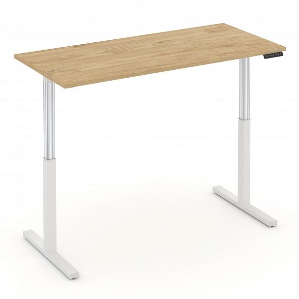 Стол электроподъемный "MOVE UP" MV.SE-4.7 Белый металл / Тиквуд Светлый - Вид 3