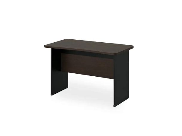 БЕРЛИН / BERLIN Стол прямой с вогнутой столешницей 850 мм 1800х850х740 Венге/Черный - Вид 2