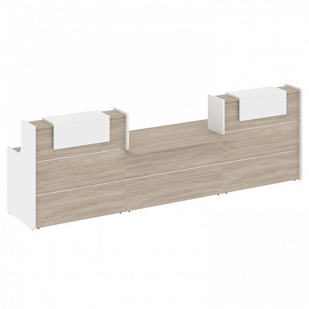 Ресепшн "Onix" O.R-K-18 дуб аттик/белый - Вид 2
