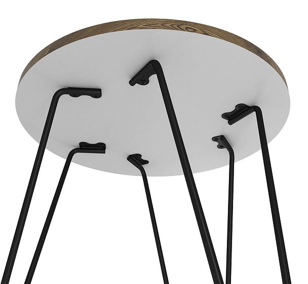 Столик журнальный Sheffilton SHT-CT79 светлый орех/черный муар - Вид 6