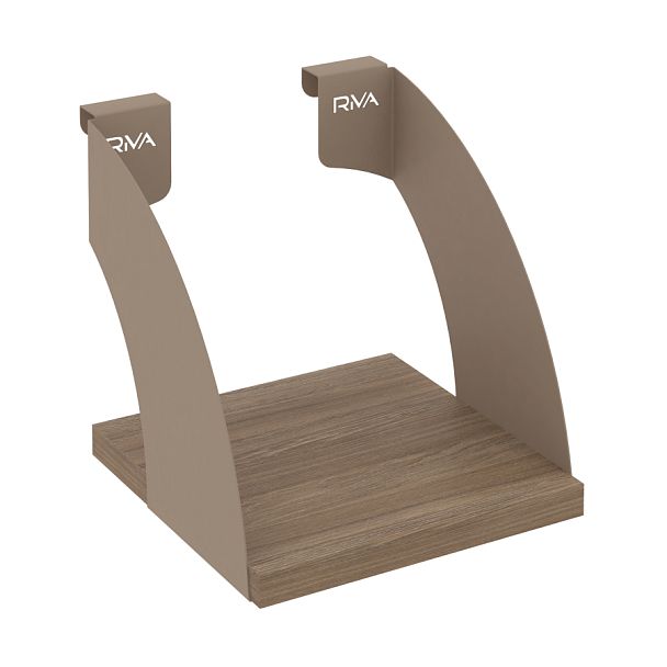 Навесные полки. Кронштейны+ЛДСП полка 200мм MAN-41-2 Дуб аризона/Мокко металл 200*220*200 - Вид 1