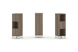 Стайл Проджект Набор стеллажа 2-х сторон., 3 яр. SN.NSD-311 Вяз Благородный/Металл Белый 387*400*124 - Фото предпросмотра