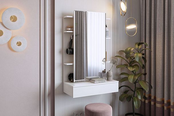 Трюмо Арина STA-01.1747 белый рамух - Вид 5