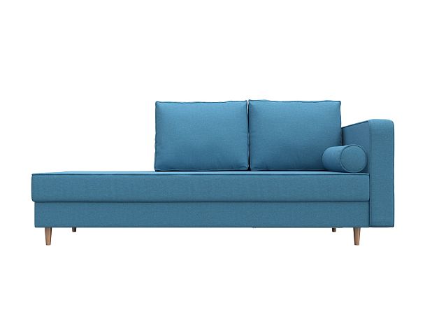 Кушетка Прайм правая Рогожка голубой - Вид 2