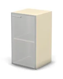 RAC087 ACCORD Шкаф низкий правый, стекло сатин 451х448х814 Стекло сатин/Кашемир - Фото предпросмотра