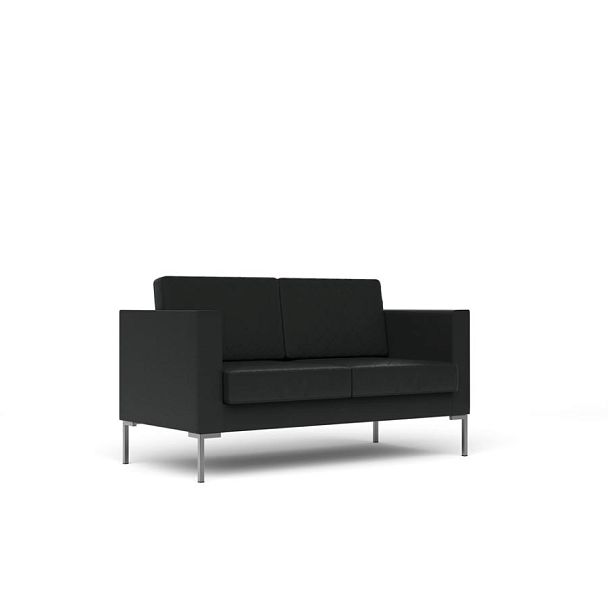 Диван 2-местный Мальта / Malta malta-2 экокожа черная CN1114 - Вид 1