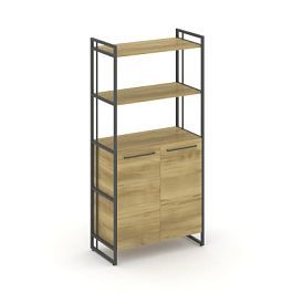 Rift Шкаф 4 ниши широкий RF.SS-44 Дуб Винченцо/Металл Антрацит 798*396*1648 - Фото предпросмотра