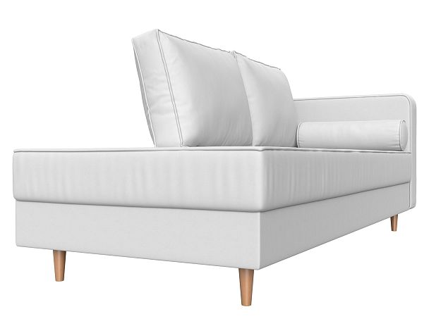 Кушетка Прайм правый (полностью экокожа белая) - Вид 3