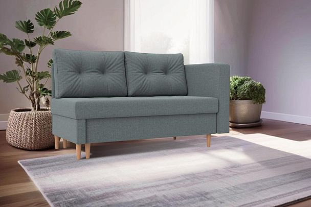 Кушетка Лига-098 Рогожка серый - Вид 10