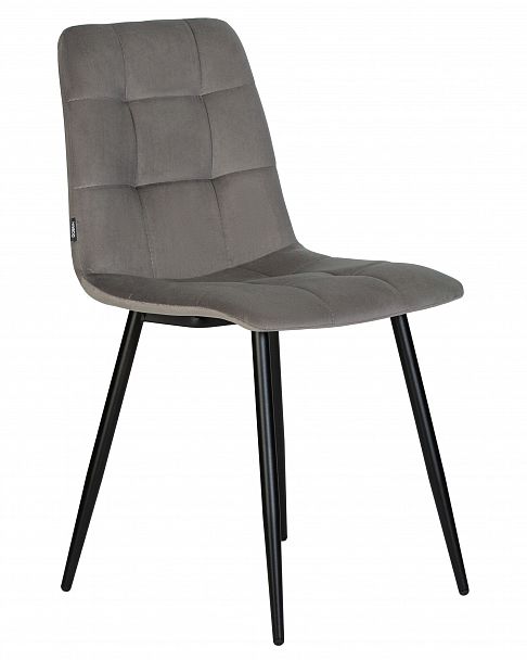 Стул обеденный DOBRIN CHILLY (Темно-серый Holland 18, основание черное) - Вид 2