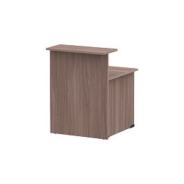 Стойка ресепшн прямая СР-40/80 ясень шимо темный - Фото предпросмотра