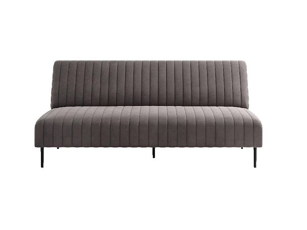 Baccara диван-кровать трехместный прямой без подлокотников, бархат антрацит 14 - Вид 2