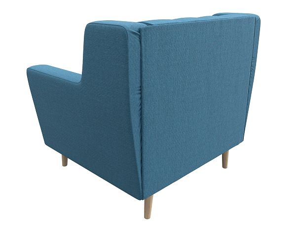 Кресло Брайтон Люкс Рогожка голубой - Вид 6