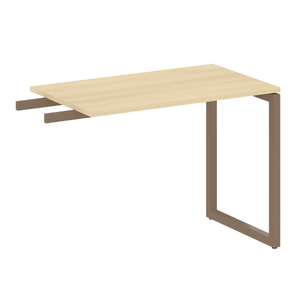 Metal System Quattro Приставной элемент на О-образном м/к 40БО.ПР-3 Акация/Мокко металл 1000*600*750 - Вид 1