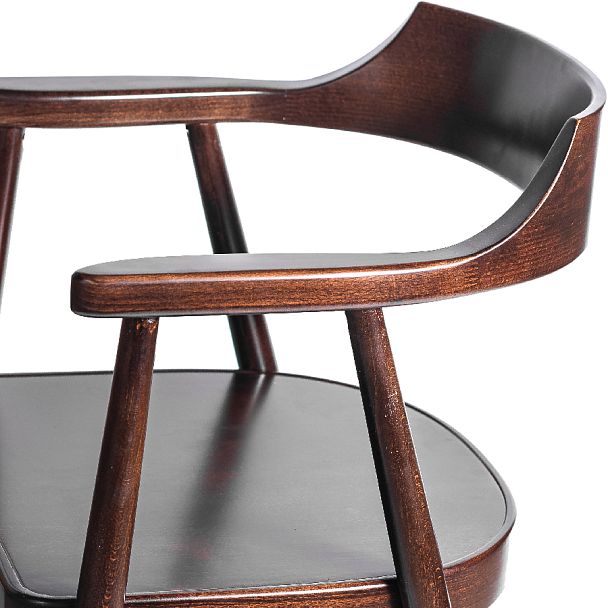 Комплект деревянных стульев с подлокотниками Боэн темный орех, 4 шт. - Вид 7