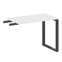 Metal System Приставной элемент на О-образном м/к БО.ПР-3 Белый/Антрацит металл 1000*600*750 - Фото предпросмотра