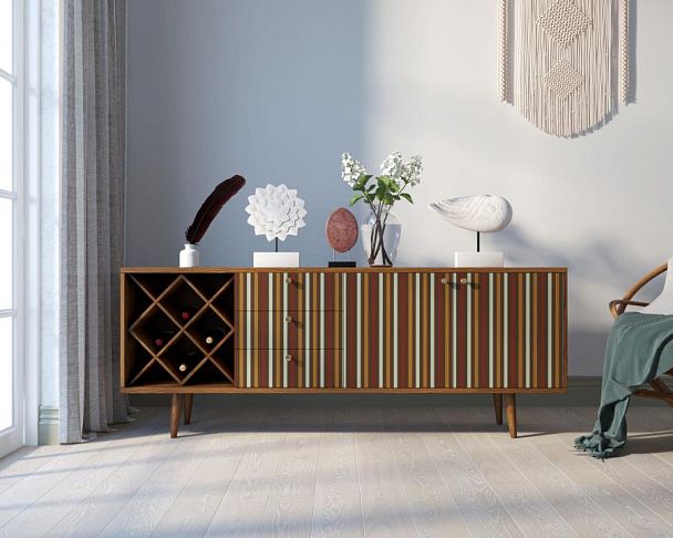 Комод Berber удлиненный с бутылочницей 20 принт арт BB15/Print_20 - Вид 4