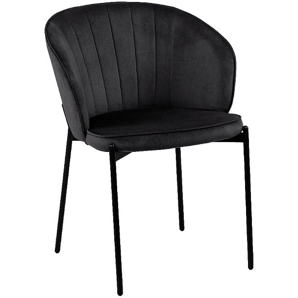Комплект кухонных стульев Миэль черный велюр/черный, 4 шт. - Вид 3