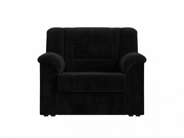 Кресло Карелия (полностью велюр черный) - Вид 2