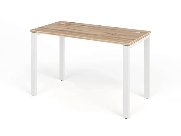 TANDEM RTD060-MK-120-V Стол прямой на металлокаркасе ун-й 1200х600х750 Вотан/Белый - Вид 1