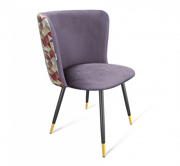 Стул Sheffilton SHT-ST36-4/S95-1 сумеречная орхидея/черный муар/золото - Вид 2