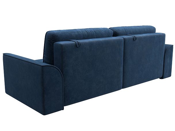 Диван прямой Лига-048 НПБ Велюр синий - Вид 5