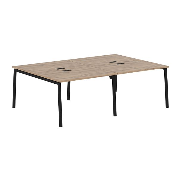 Стол 4-х местный ELWST 2316 Дуб Денвер светлый/Черный 2326х1606х750 EDIS - Вид 1