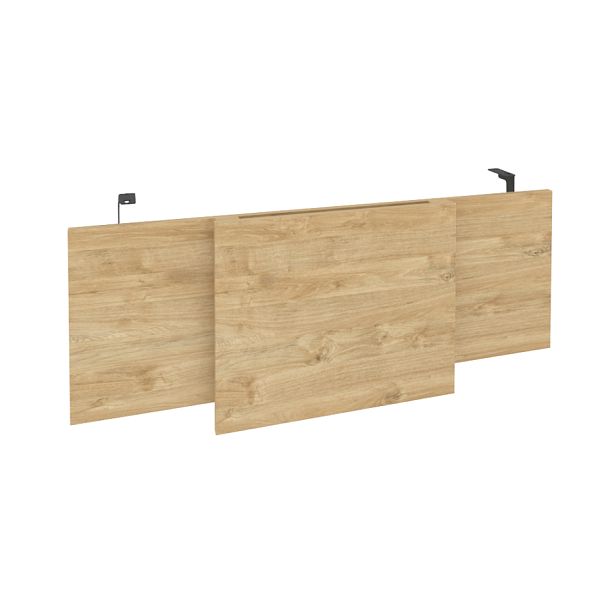 Onix Direct Царга стола руководителя O.M-CSR-3 Тиквуд светлый/Антрацит металл 1140*450*54 - Вид 1