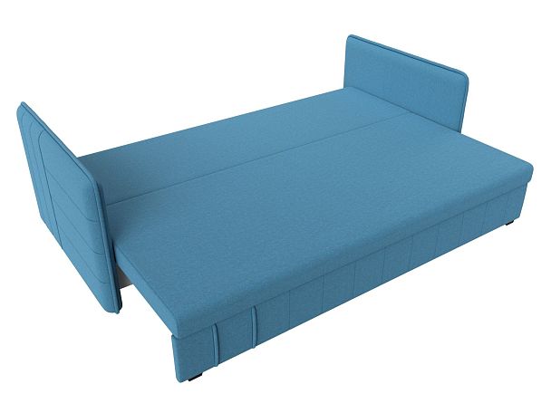 Диван прямой Слим Рогожка голубой - Вид 8