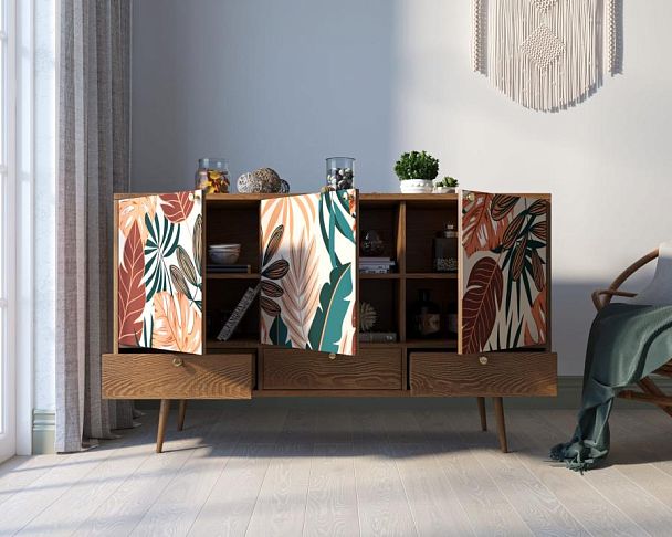 Комод Berber три дверки и три ящика 25 принт арт BB24/Print_25 - Вид 2